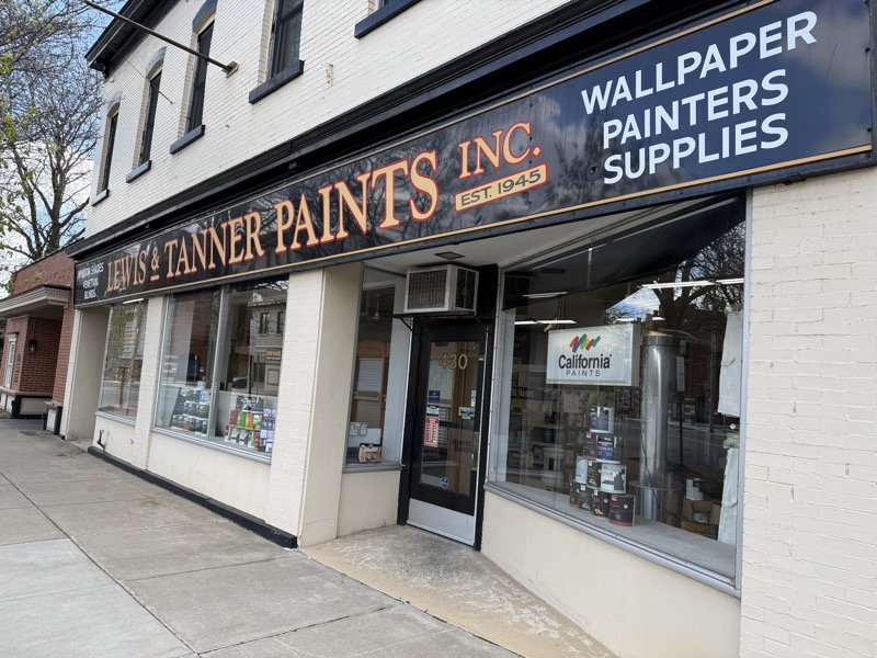 Storefront signage — Established 1945