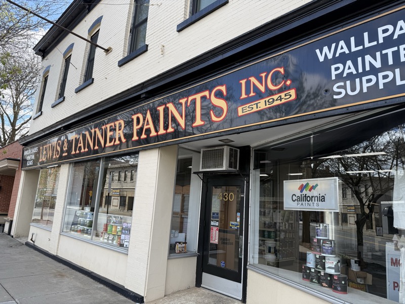 Lewis & Tanner storefront at 430 E. Washington Street, Syracuse NY